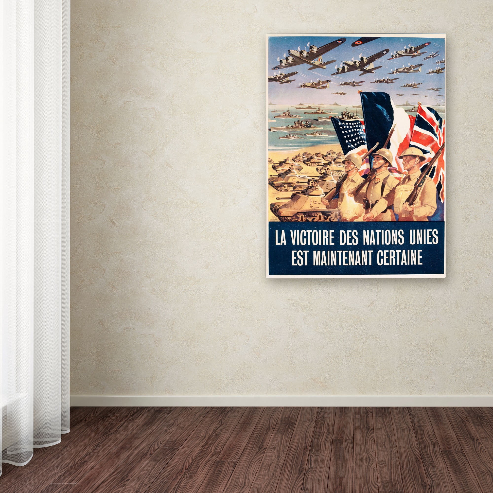 "French Propaganda Poster from World War II" Canvas Art