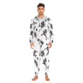 thumbnail image 3 of FORMRS Onesies Pajama for Adults Unisex Hoodie Winter Jumpsuit One Piece Sleepwear, Sizes S-2XL, Football Player Pattern, 3 of 7