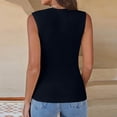 thumbnail image 3 of Womens Halter Tank Tops Ribbed Sleeveless Shirts Slim Casual Solid T Shirt, L, 3 of 6