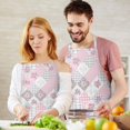 thumbnail image 3 of Pioneer Flower Floral Print Pattern Apron for Women and Men, Cotton Linen Waterproof with Pockets, Adjustable, 33x27 Inch for Kitchen, Gardening, BBQ, Salon, 3 of 6