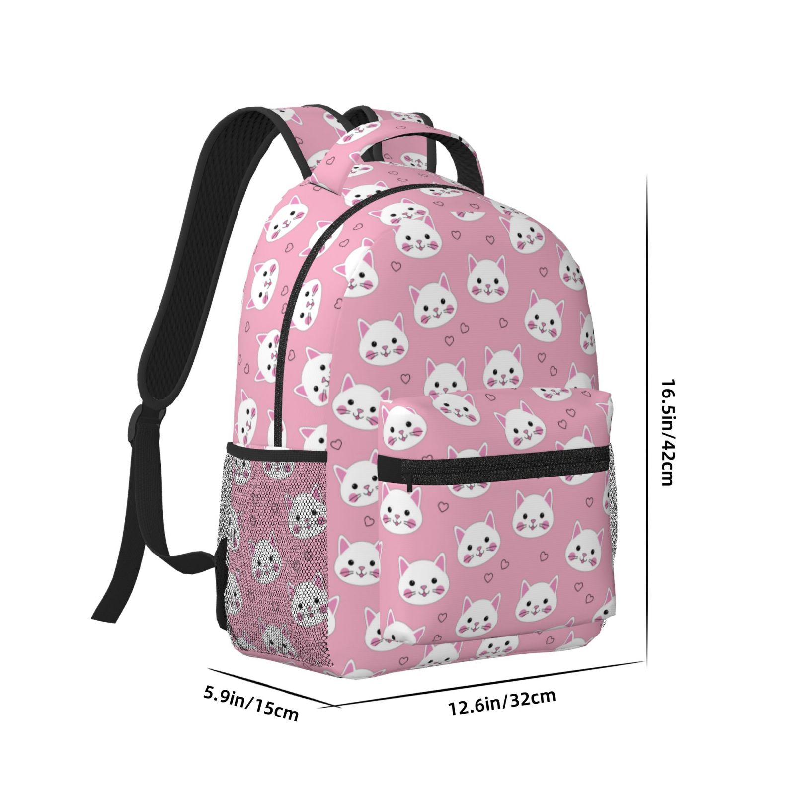 Xecao Cute Cat Travel Backpack: A spacious, stylish computer backpack ideal for men and women, perfect for college, school, or daily travels