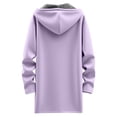 thumbnail image 5 of Long Winter Coats for Women 2025 Long Sleeve Fleece Lined Plain Zip Up Hooded Jacket with Pockets Outerwear, 5 of 6