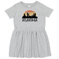 thumbnail image 3 of Inktastic Atlanta Georgia Skyline Vintage Girls Toddler Dress, 3 of 5
