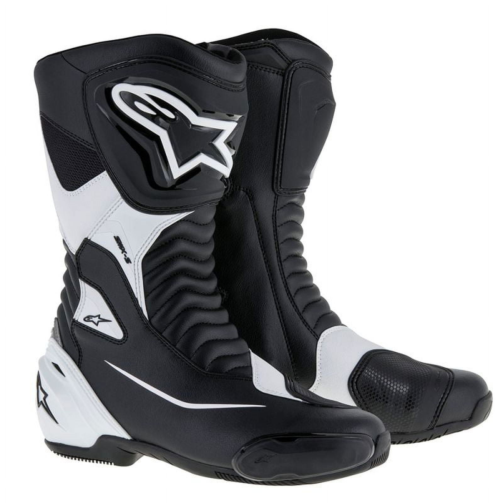 Alpinestars SMX-S Mens Motorcycle Boots Black/White 44 EUR