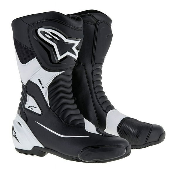 Alpinestars SMX-S Mens Motorcycle Boots Black/White 38 EUR