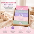 thumbnail image 6 of Princess Rose Toddler Girls Underwear Soft Cotton Brief Panties with Lace 5 Pack, 6 of 6