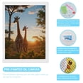 thumbnail image 3 of Diamond Art Kit for Adults, Giraffes Sunset Wilderness Diamond Painting for Adults Beginners, 5D DIY Diamond Art Painting Kits, Colorful Diamond Painting Craft for Home Decor 12x16, 3 of 7