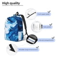 thumbnail image 3 of Fotbe Blue White Fluid Art Mochila de Lona con Estampado, Mochila Duradera, Mochila Versátil de Alta Calidad, Mochila Compacta Vintage-Small, 3 of 5