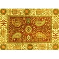 thumbnail image 1 of Ahgly Company Indoor Rectangle Oriental Yellow Traditional Area Rugs, 7' x 10', 1 of 4