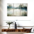 thumbnail image 3 of Elephant Stock Still Evening Waters I Wall Art - Horizontal Multi Panel Canvas - Living Room Wall Decor - Abstract Multi Panel - Beige And Blue Decor By Carol Robinson - 38" x 24", 3 of 8