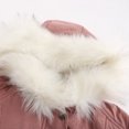 thumbnail image 5 of IROINNID Women's Hooded Parka Coat Solid Color Long Sleeve Warm Comfy Stylish Stitching Sweater Casual Long Cardigan Tops, Pink, 5 of 8