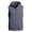 Dark Gray, variant on Men'S Full Zip Sleeveless Hoodie With Front Pocket Lightweight Breathable Athletic Workout Vest For Gym Training And Daily Casual Wear,Dark Gray,M