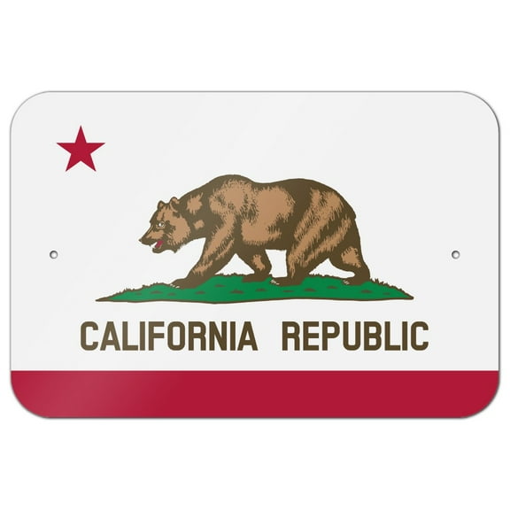 California Republic State Flag Home Business Office Sign