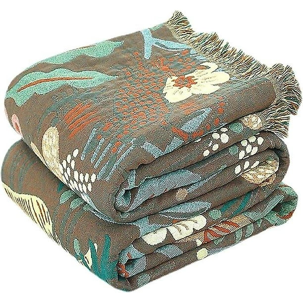 100 Cotton Bohemian Style Blanket Comforter Reversible Cute Blanket Bed Blanket With Fringe Sofa Bed Blanket Set Living Room Blanket Reversible Be Walmart
