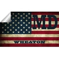 Friends Of Coal Vintage American Flag Decal - Patriotic Car Window Sticker