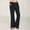Black, variant on Womens Cotton Linen Pants High Waist with Drawstring Straight Leg Lounge Pants for Women Solid Color Slacks Navy Size 2XL
