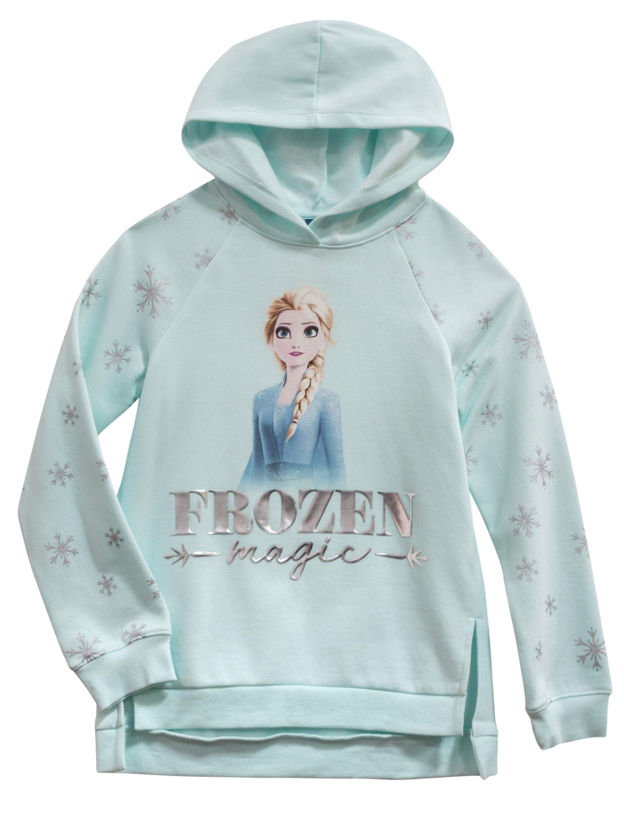 Disney 3-Piece Frozen Leggings Set for Girls with Elsa Shirt and Zip-Up Hoodie 
