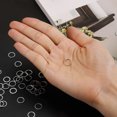 thumbnail image 4 of Unique Bargains 50 Pack 10mm Brass Hollow Circle Bezel Round Linking Rings(Bright Silver), 4 of 4