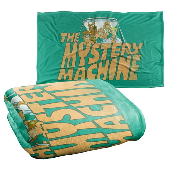 Scooby Doo Mystery Machine Silky Touch Super Soft Throw Blanket 36" x 58"