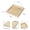 Square-beige Travertine-9.8" x 9.8" x 0.7", variant on Square-Calacatta Viola Marble Serving Tray 9.8" x 9.8" x 0.7" Home Decor