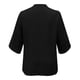 thumbnail image 5 of Nuevos tops de manga petal para mujer: blusa holgada de gasa con cuello en V y detalles plisados, mangas tres cuartos para el trabajo en verano o salidas informales., 5 of 5