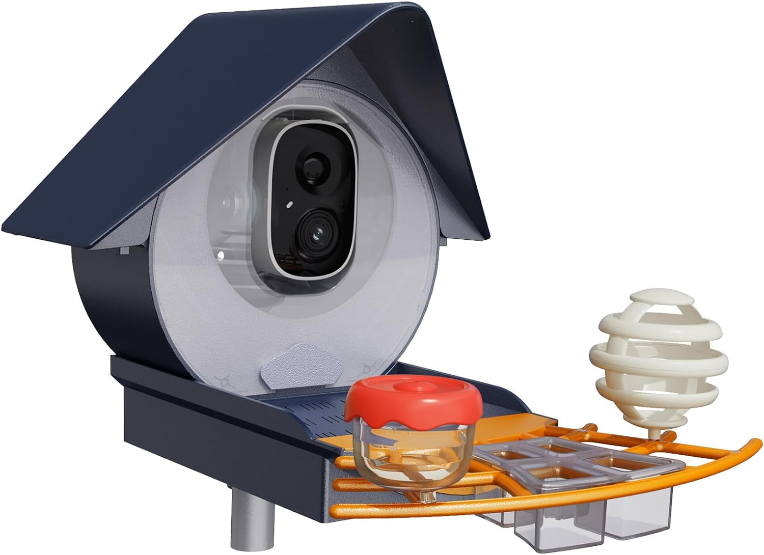 Birdkiss Smart Bird Feeder with Camera, 1080P HD Bird Watching Camera with AI Identify for Bird Lover