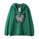 thumbnail image 1 of Dark hip hop gótico Harajuku Y2k estampado de mariposa cremallera Sudadera con capucha hombres y mujeres Harajuku chaqueta sudadera, 1 of 4