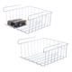 thumbnail image 1 of Mimifly Cesta de Almacenamiento Debajo de los Estantes, Contenedor de Almacenamiento para Gabinete Organizador, Paquete de 2, Blanco, 1 of 7