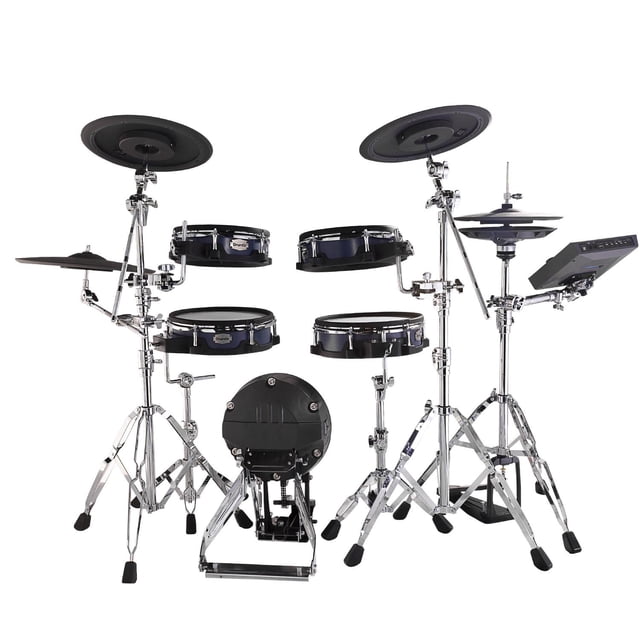 DRUMCO Set de Batería Electrónica 9pzs Color Azul PLATINUM - BL DRUMCO