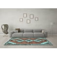 thumbnail image 3 of Ahgly Company Indoor Rectangle Persian Light Blue Traditional Area Rugs, 3' x 5', 3 of 4