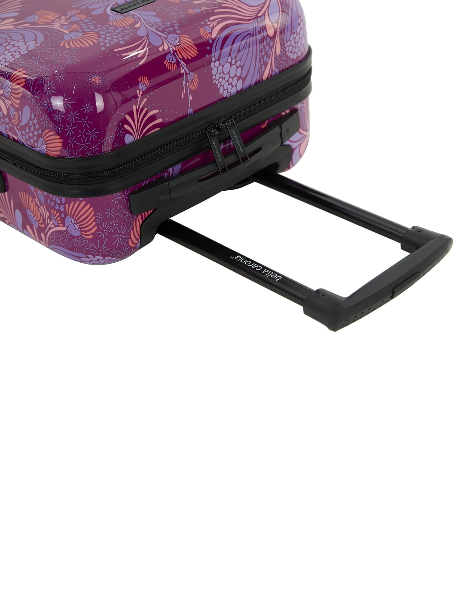 Vonguish Collection 3 piece Hardside Luggage Set with 8 wheel spinners, Style Floral