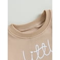 thumbnail image 5 of Bagilaanoe Newborn Baby Girl Boy Romper Sweatshirt Long Sleeve Bodysuit Letter Print Pullover 3M 6M 12M 18M Infant Casual Tee Tops, 5 of 8