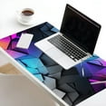 thumbnail image 5 of NEONWE 3D Geometry Gaming Mouse Pad Colorful Neon Honeycomb Modern Large Desktop Mouse Pad with Stitched Edges Non-Slip Rubber for Work Game Office Home, 3mm Thick, 31.5 X 15.75 Inch, 5 of 6
