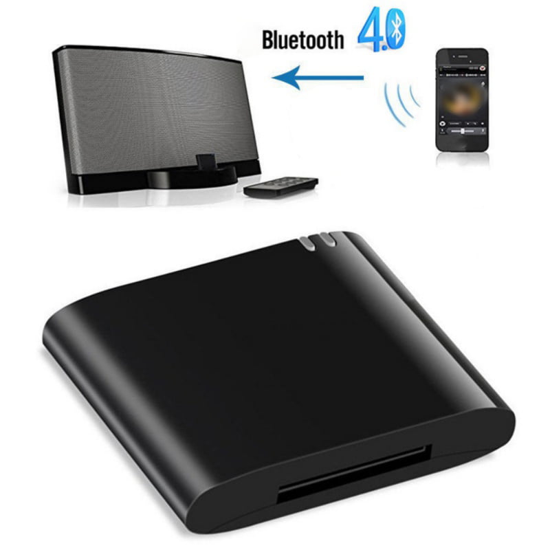 JP_ Bluetooth  A2DP Music Receiver Adapter for iPod iPhone 30-Pin Dock Speaker 