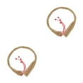 thumbnail image 4 of Thinsony 1/2/3/5 Eliminate Noise With Stylish Woven Rattan Rope Home Decor Handmade Handpan Rattan Rope Fitting red 2PCS, 4 of 6