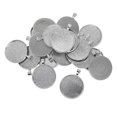 thumbnail image 2 of Baohd 20x Pendentif Rond Blanc Cabochon Base Setting DIY Plateau à Bijoux 30mm Argent, 2 of 9