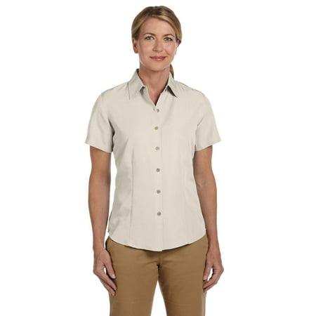 Harriton Ladies' Barbados Textured Camp Shirt