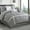 Grey, variant on Lanco Beige Blue Comforter Set Queen Size, 7 Piece , Microfiber Technique , All Season Bedding Set , Home Decor , Matching Pillows & Shams , Bedskirt
