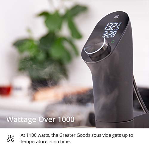 Greater Goods Sous Vide Machine, Container and Silicone Magnets Bundle