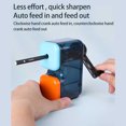 thumbnail image 2 of tenwin Manual Pencil Sharpener Hand Crank Pencil sharpeners 2B-6B / 8.2mm Diameter Colored Pencils Hexagonal/ Triangular/ Round Long Point Pencil Sharpener Support Auto Feed in and Built-in Frosted, 2 of 8