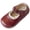 Burgundy, variant on Girls Vintage Lace Trim Dress Shoes Slip-On Flats Solid Color Soft Sole Princess Casual Shoes for Spring Summer School Burgundy