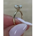 thumbnail image 5 of Jewelerix 2.50 Carat Oval Cut Moissanite Engagement Ring for Women, 14K Yellow Gold Solitaire Ring, Classic 4-Prong Setting, Hypoallergenic Bridal Jewelry, 5 of 6
