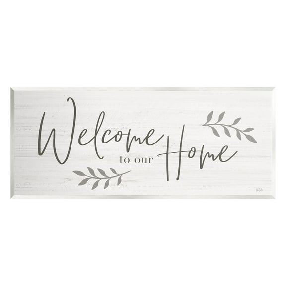 Welcome To Our Home Country Sign Typography Graphic Art Unframed Art Print Wall Art
