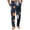 Blue, variant on Mens Halloween Pajama Pants Pumpkin Ghost Bat Graphic Wide Leg Sleepwear Drawstring Elastic Waisted Funny Pj Bottoms Black S