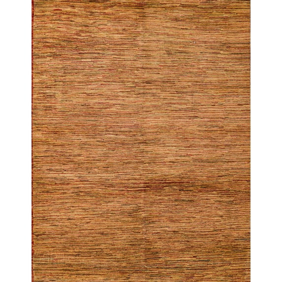 Ahgly Company Indoor Rectangle Abstract Orange Oriental Area Rugs, 4' x 6'
