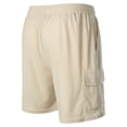 thumbnail image 7 of Men's Corduroy Shorts Casual Elastic Waist Drawstring Lightweight Summer Beach Shorts, 7 of 7