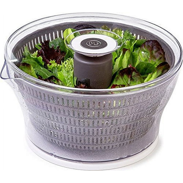 Salad Spinner Salad Tosser And Mixer 55 Quart Vegetable Spinner extra  Salt&peppe