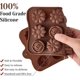 thumbnail image 2 of 4 Pieces Silicone Chocolate Molds, Brown 15 Cavity Mini Candy Molds Non-stick Baking Molds for Ice Cubes, Jelly, Fat Bombs, 2 of 4