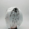 thumbnail image 4 of KQJQS Women's Fascinator Rose Flowers Hair Claw Fashion Skeleton Hair Clip Skull Hand Barrette Flower Hair Accessories Hand Skeleton Vintage Punk Skull Hand Brooch, 4 of 7
