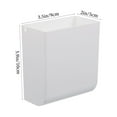 thumbnail image 2 of FONDOTIN Craft Storage Box Wall Mounted 2Pcs PP Material Simple Design Modern Space Saving 3.9X3.5X1.9in, 2 of 8
